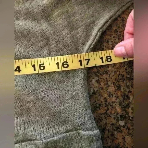 Eyeshadow Super Thin Light Front Buttons Olive Green? Cardigan Women Medium - Picture 5 of 8